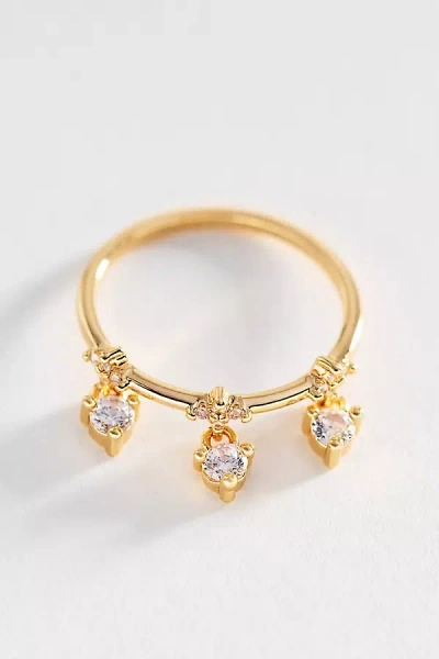 By Anthropologie Floating Stone Ring In Gold