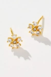 By Anthropologie Floral Crystal Post Earrings
