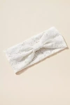 By Anthropologie Floral Eyelet Headband In White