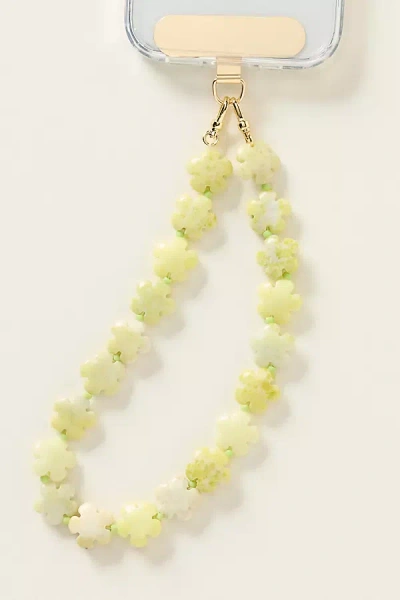 By Anthropologie Floral Stone Phone Chain In Pink