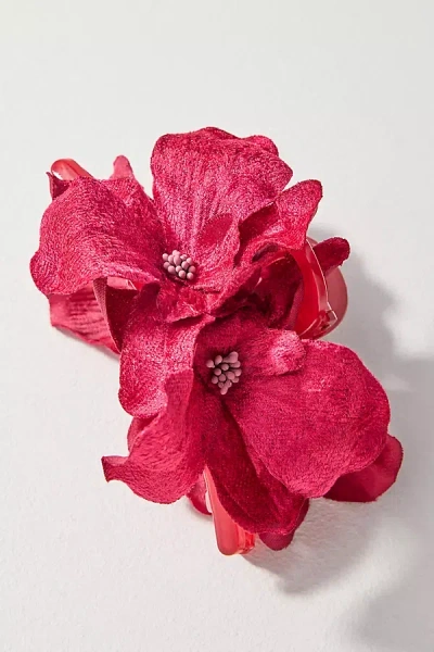 By Anthropologie Flower Bloom Hair Claw Clip In Purple
