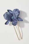 By Anthropologie Flower Bloom Hair Pin In Blue