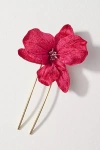 By Anthropologie Flower Bloom Hair Pin In Purple