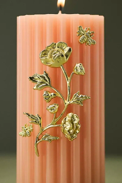 By Anthropologie Flower Candle Charm