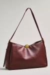 By Anthropologie Foldover Slouchy Buckle Shoulder Bag In Purple