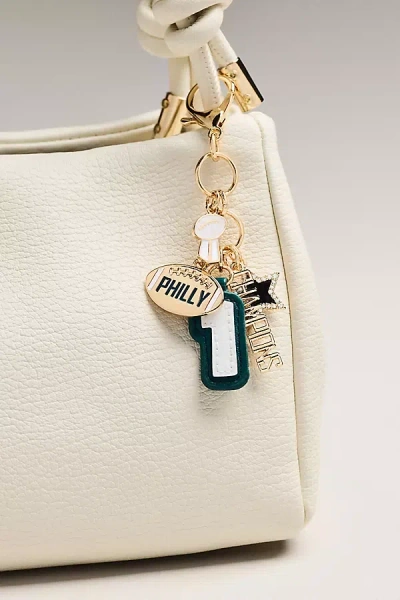 By Anthropologie Football Team Bag Charm In Green