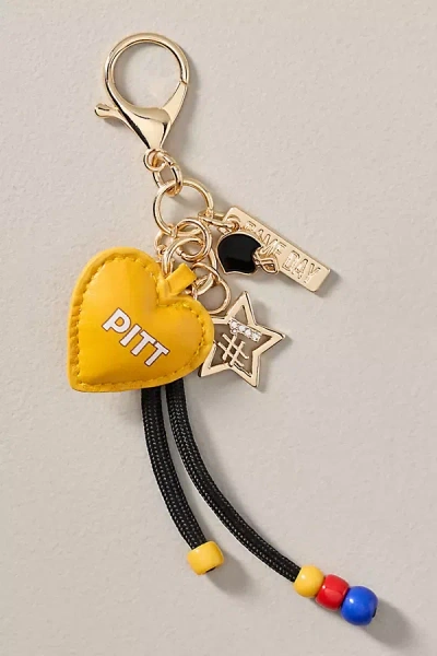 By Anthropologie Football Team Bag Charm In Yellow