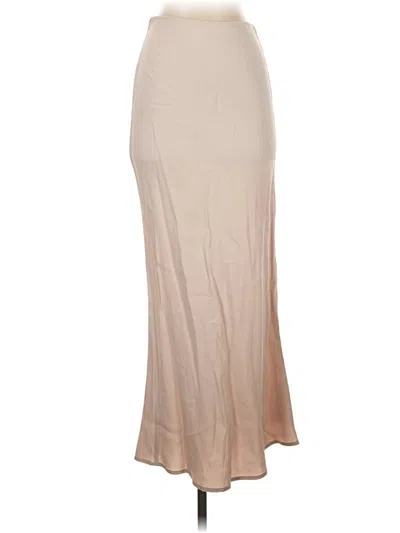 Pre-owned By Anthropologie Formal Skirt In Tan