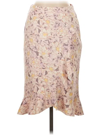Pre-owned By Anthropologie Formal Skirt In Tan