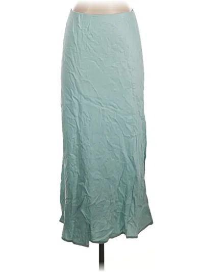 Pre-owned By Anthropologie Formal Skirt In Teal