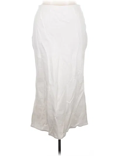 Pre-owned By Anthropologie Formal Skirt In White