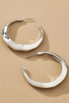 By Anthropologie Foundation Hoop Earrings In Silver