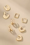 By Anthropologie Foundation Huggie Hoop Earrings, Set Of 4