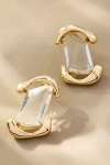 By Anthropologie Framed Crystal Drop Earrings In Gold
