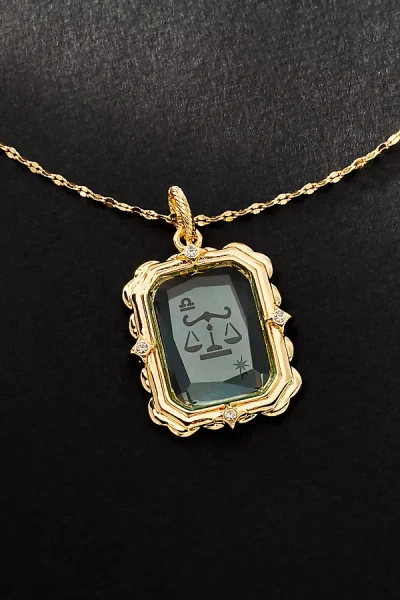 By Anthropologie Framed Zodiac Pendant Necklace