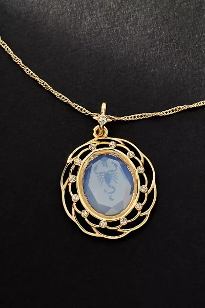 By Anthropologie Framed Zodiac Pendant Necklace