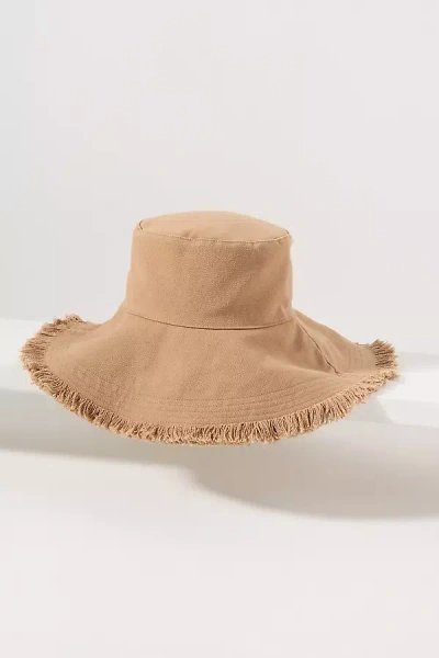 By Anthropologie Frayed Edge Bucket Hat