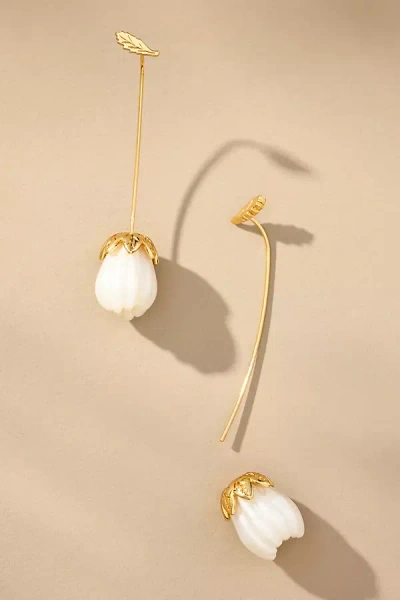 By Anthropologie Fruit & Icon Drop Earrings In White
