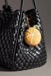 By Anthropologie Fruit Crochet Bag Charm In Orange