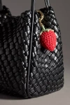 By Anthropologie Fruit Crochet Bag Charm In Red