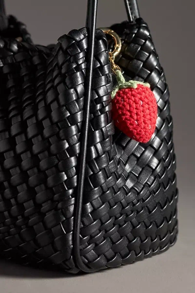 By Anthropologie Fruit Crochet Bag Charm In Red