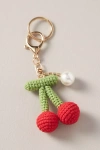 By Anthropologie Fruit Crochet Bag Charm In Red