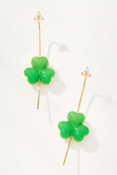 By Anthropologie Fruit Drop Earrings In Green
