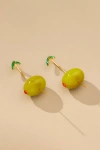 By Anthropologie Fruit Drop Earrings In Green