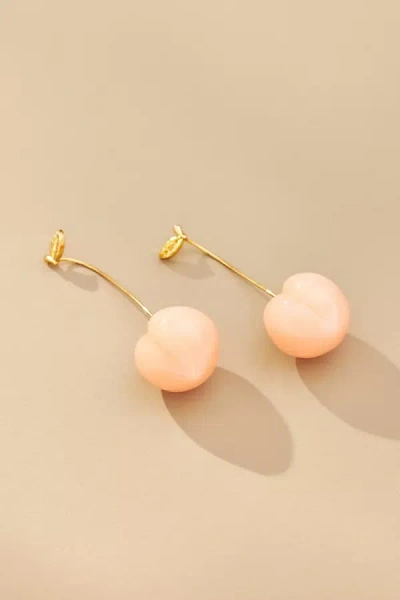 By Anthropologie Fruit Drop Earrings In Orange