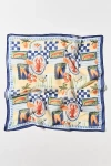 By Anthropologie Fruit Stand Head Scarves, Set Of 2 In Blue