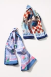 By Anthropologie Fruit Stand Head Scarves, Set Of 2 In Purple