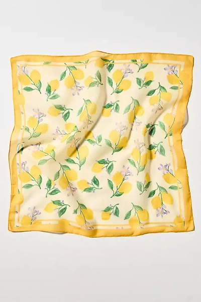 By Anthropologie Fruit Stand Head Scarves, Set Of 2 In White