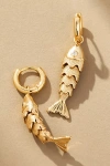 By Anthropologie Fun Icon Charm Huggie Hoop Earrings In Gold