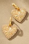 By Anthropologie Fun Icon Charm Huggie Hoop Earrings In Yellow