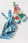 By Anthropologie Fun Icon Motif Hair Scarves, Set Of 2