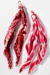By Anthropologie Fun Icon Motif Hair Scarves, Set Of 2 In Red