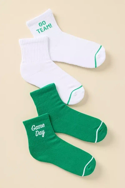 By Anthropologie Game Day Socks, Set Of 2