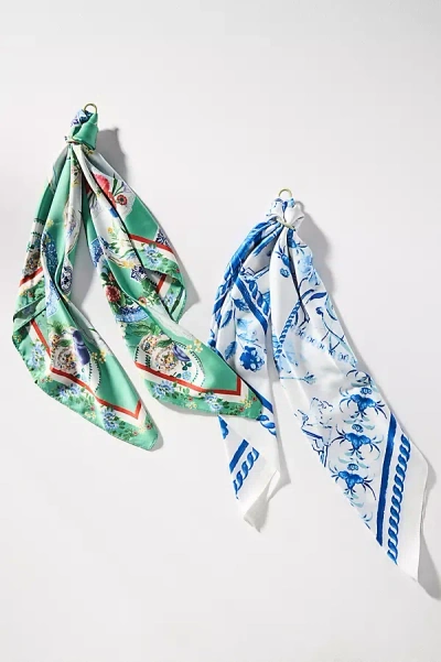 By Anthropologie Gardenia Floral Hair Scarf