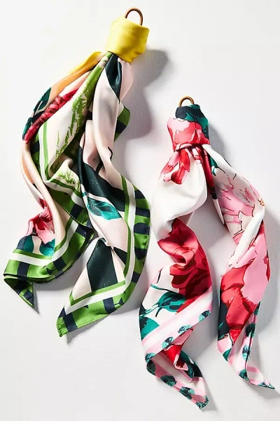 By Anthropologie Gardenia Floral Hair Scarf