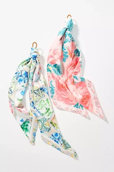 By Anthropologie Gardenia Floral Hair Scarf