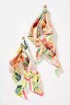 By Anthropologie Gardenia Floral Hair Scarf In Orange