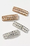 By Anthropologie Gem Barrettes, Set Of 4 In Gold