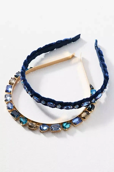 By Anthropologie Gemstone Headbands, Set Of 2 In Multi
