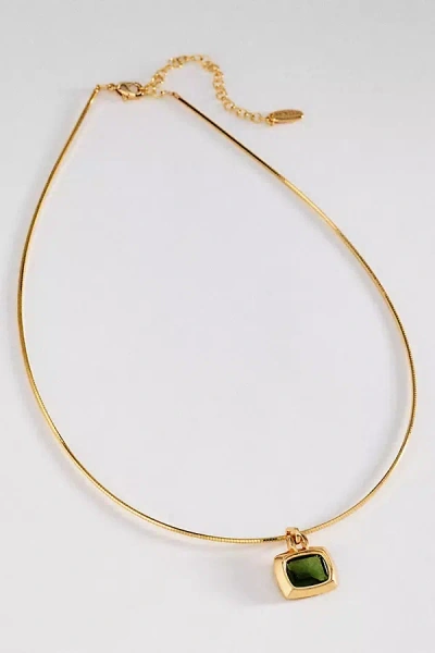 By Anthropologie Gemstone Pendant Collar Necklace In Gold