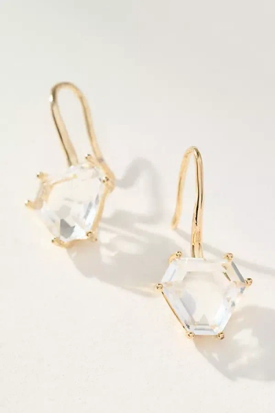 By Anthropologie Geo Stone Earrings In Transparent