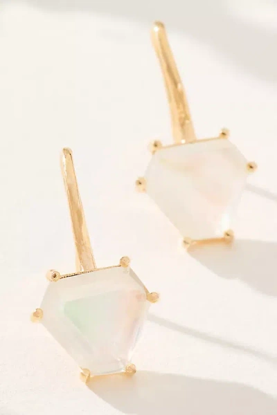 By Anthropologie Geo Stone Earrings In Transparent