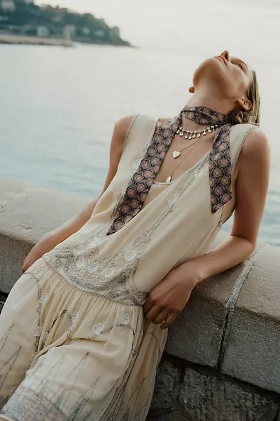 By Anthropologie Glam Crystal Collar Necklace In Transparent