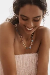 By Anthropologie Glam Crystal Necklace In Multi