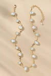 By Anthropologie Glam Crystal Necklace In Transparent