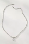 By Anthropologie Glam Crystal Pendant Necklace In Metallic